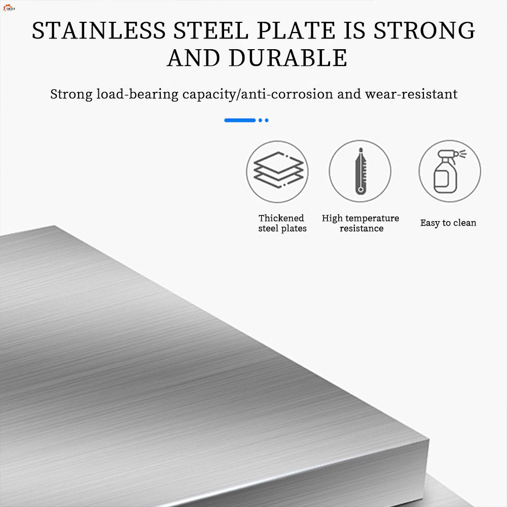 stainless steel panel and chopping board