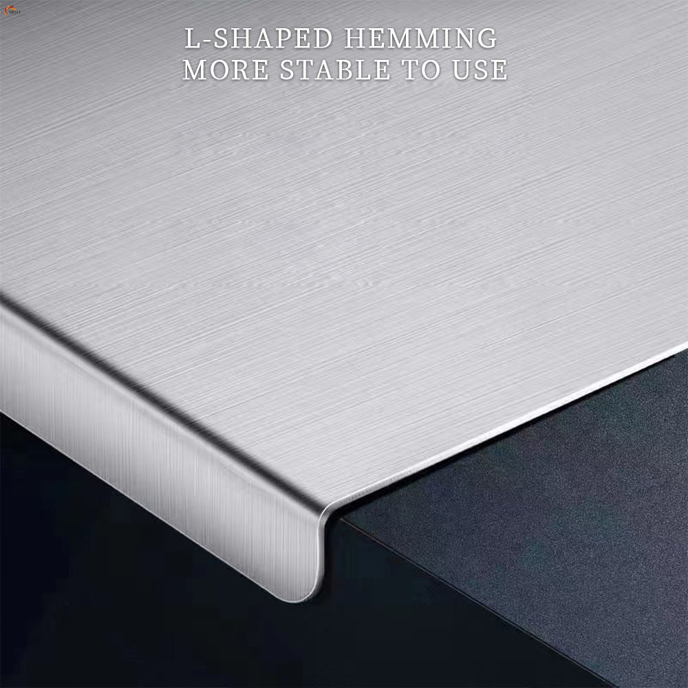 stainless steel panel and chopping board