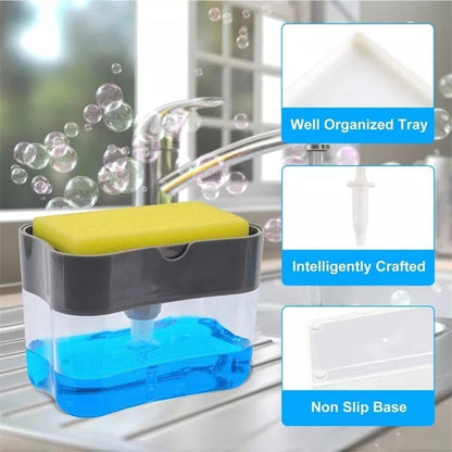 Sponge Holder with Built-in Soap Dispenser