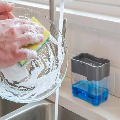 Sponge Holder with Built-in Soap Dispenser