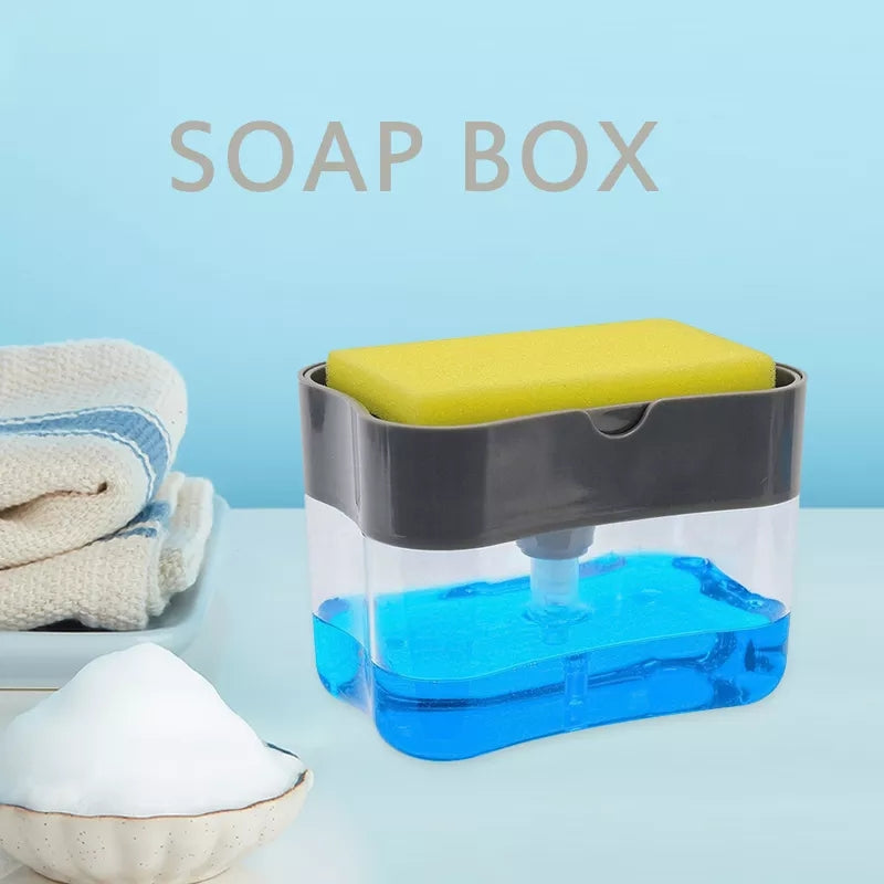 Sponge Holder with Built-in Soap Dispenser