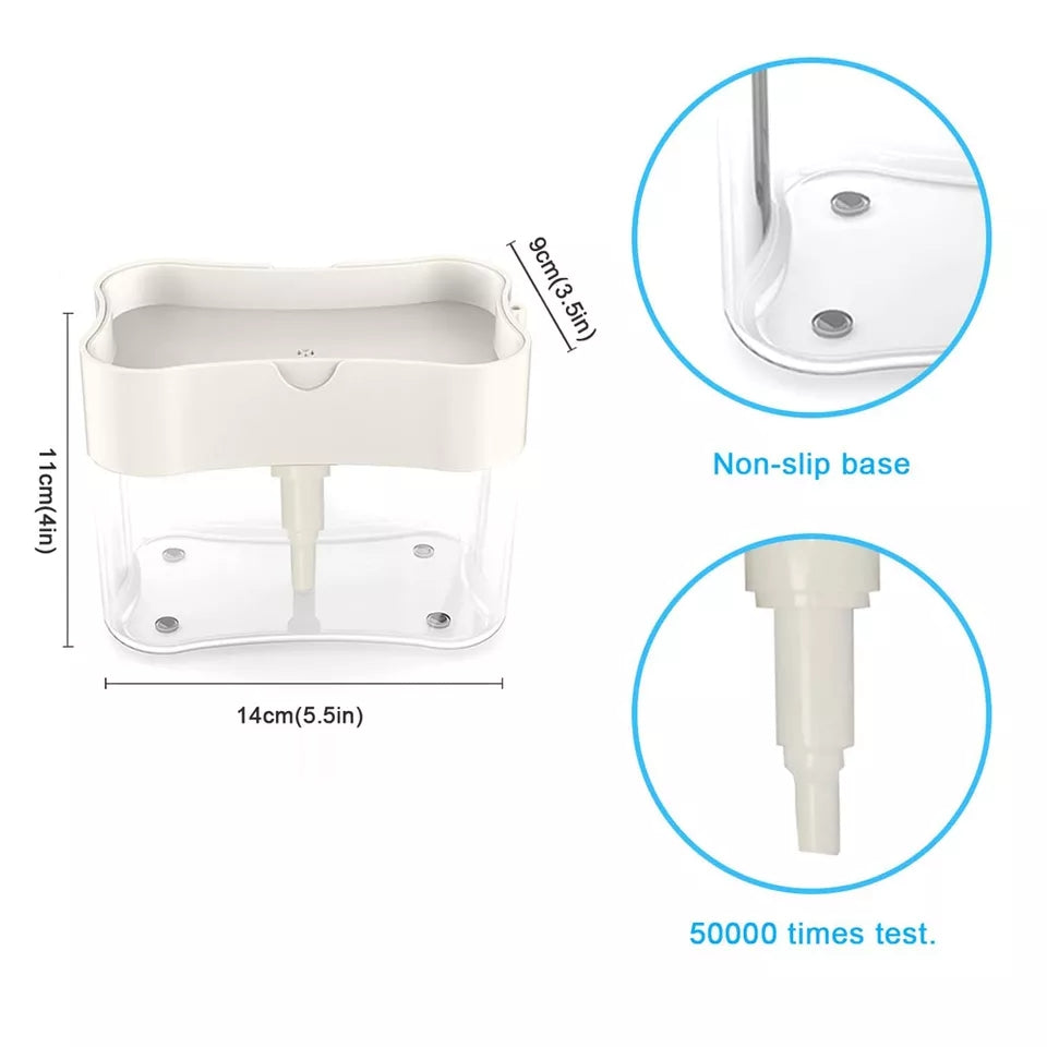 Sponge Holder with Built-in Soap Dispenser
