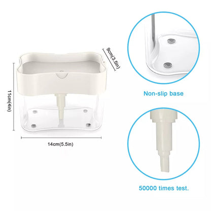 Sponge Holder with Built-in Soap Dispenser