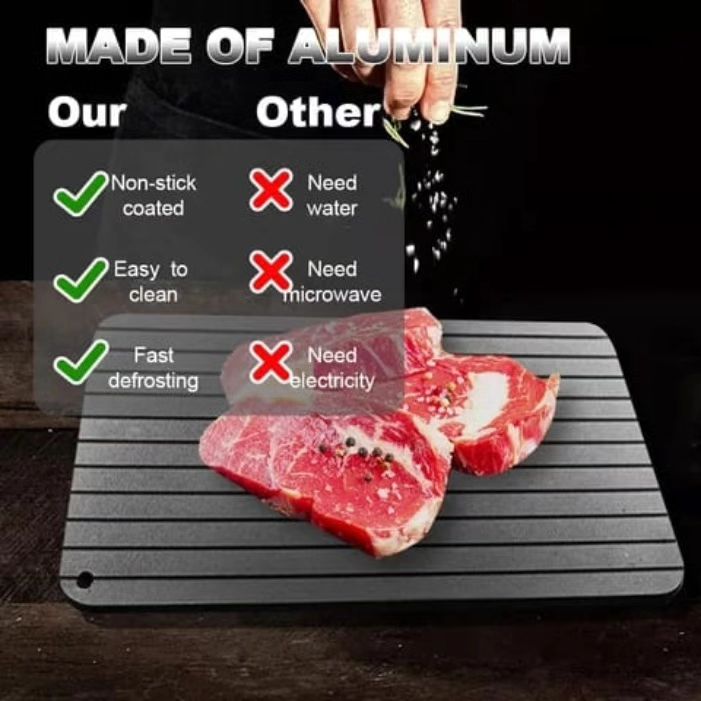 Aluminium Defrosting Plate - Safe & Efficient