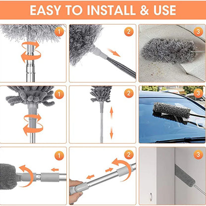 Adjustable Microfiber Dust Brush