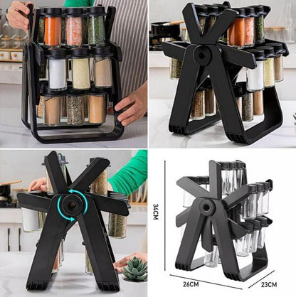 18 Jar Rotating Spice Organiser
