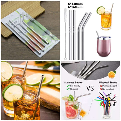Reusable Straw 4pcs