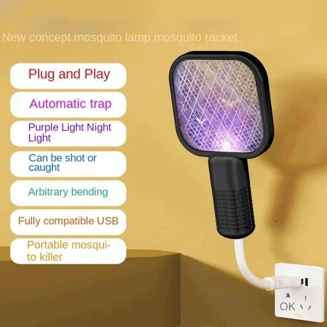 Mini Portable Electric Mosquito Racket