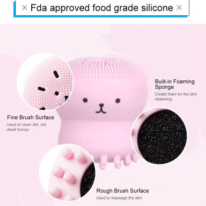 Silicone Octopus Face Scrubber