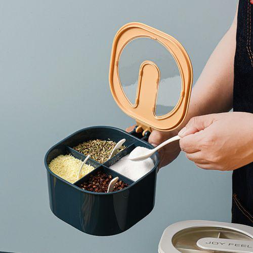 Plastic Food Seasoning Container Kitchen Spice Box