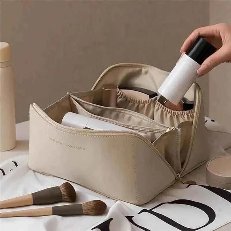 Leather Travel Cosmetic Bag