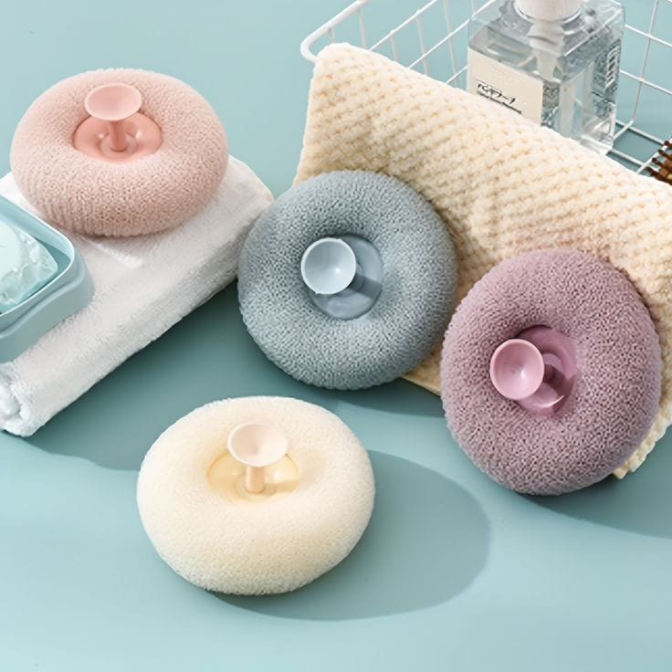 Bath with Suction Ball Body Scrub