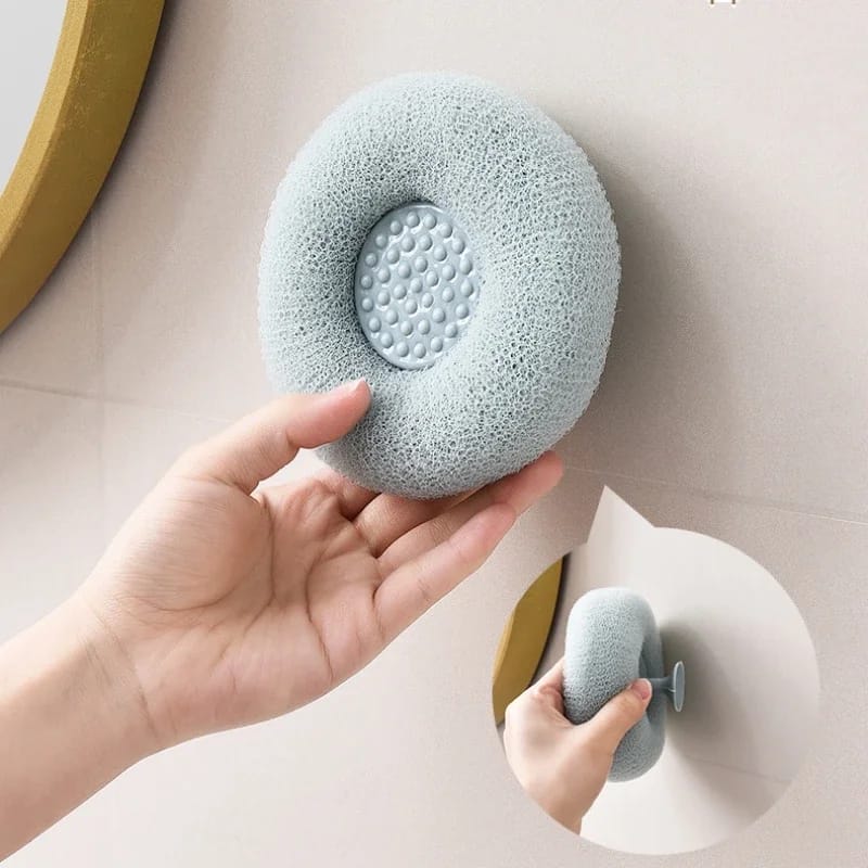 Bath with Suction Ball Body Scrub
