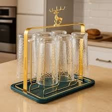 Stylish Iron Mug Holder Cup Rack 6 Cup