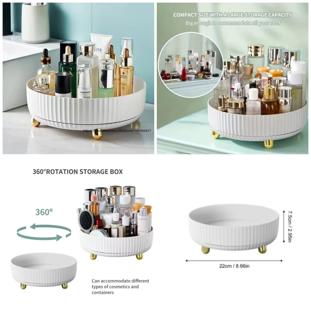 360° Rotable Multipurpose Organising Tray
