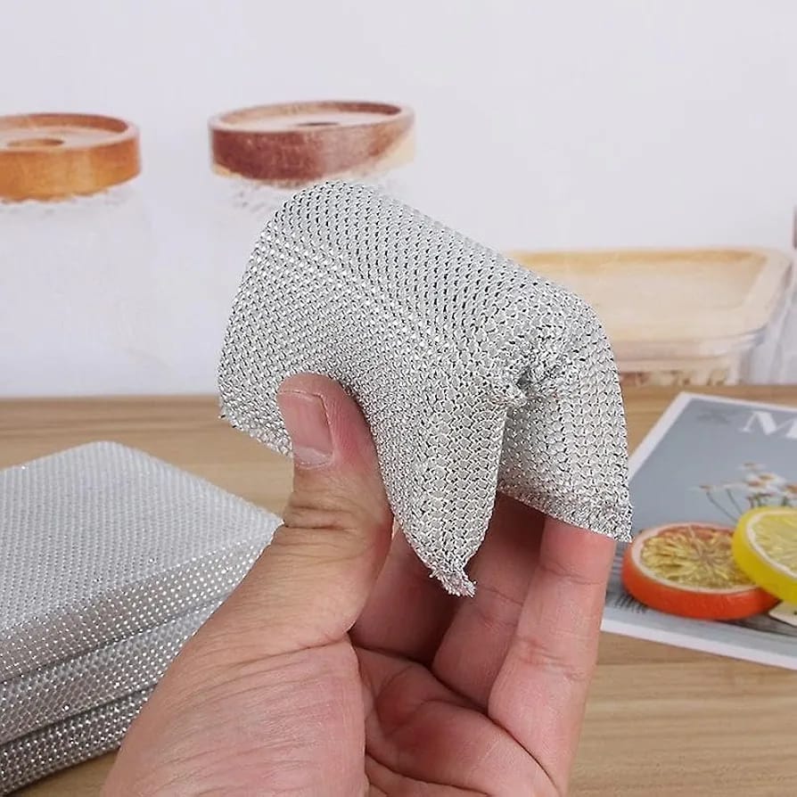 Pack Of 4 Steel Wire Dishwashing