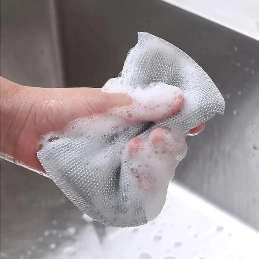 Pack Of 4 Steel Wire Dishwashing