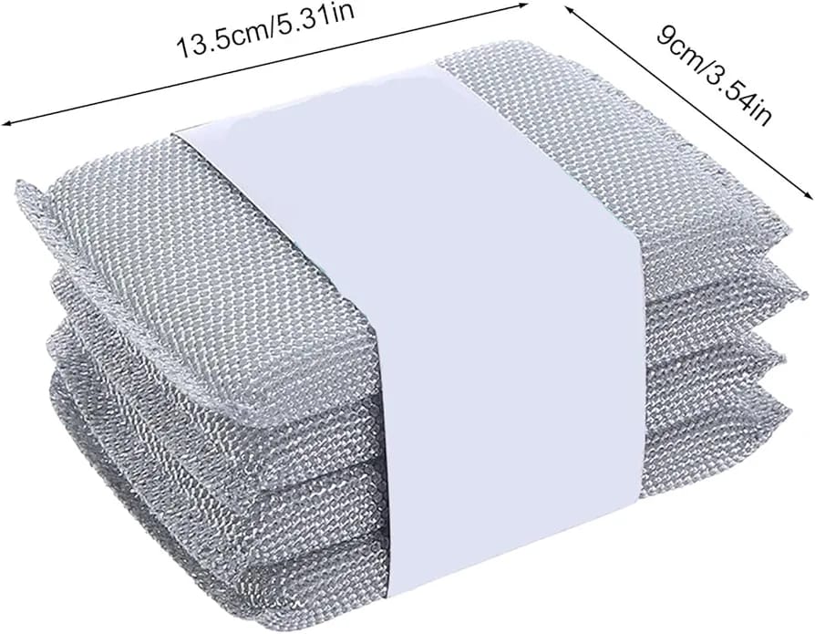 Pack Of 4 Steel Wire Dishwashing