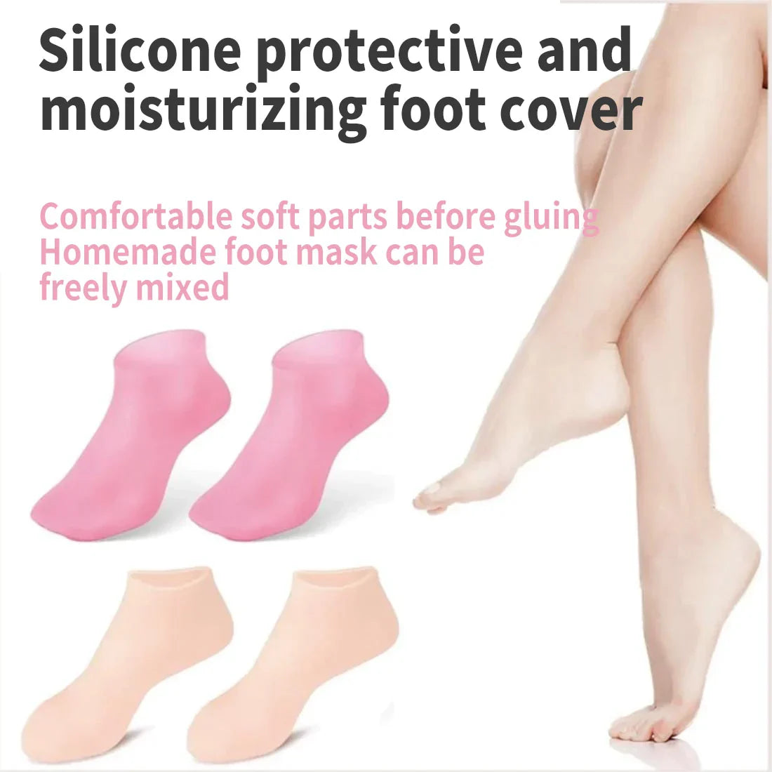 Silicone Moisturizing Gel Socks