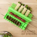 Barbecue Meat Skewer Device Machine BBQ Meat String Device Quick Portable Meat Skewer Box Easy Skewer Tools