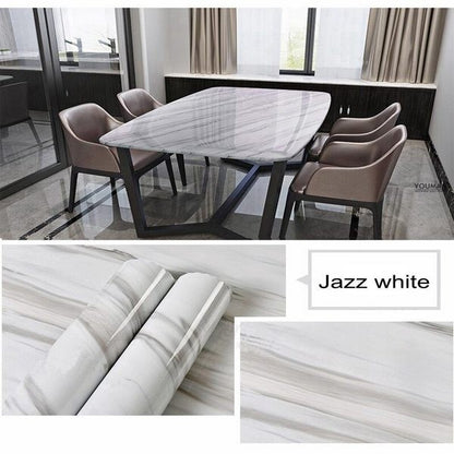 Brand: Arish.pk 3D Marble Self Adhesive Sheet Bathroom Kitchen Cupboard Room Decoration Sticky Paper Decal