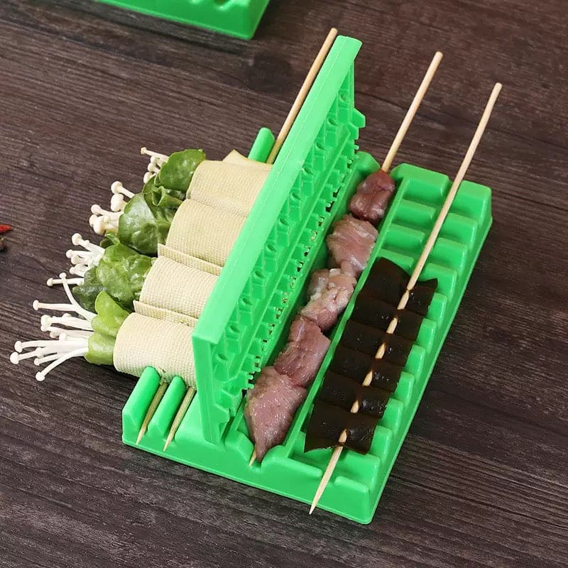 Multifunctional BBQ Stringing Machine for Quick Kebab Preparation and Outdoor Barbecue Accessories