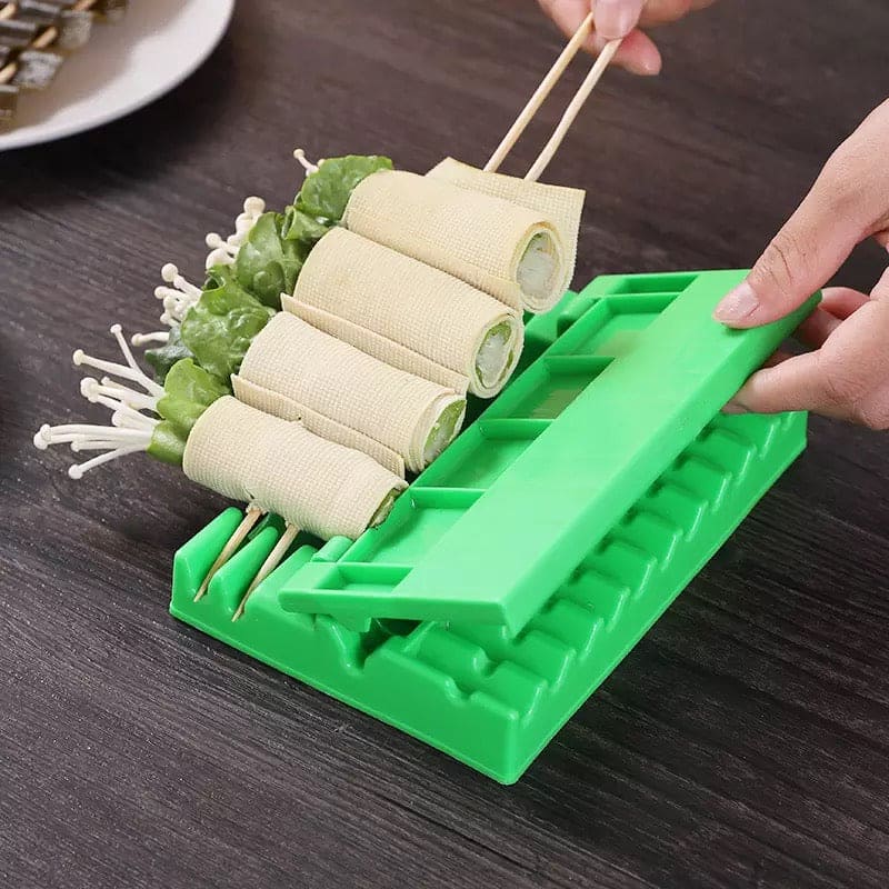 Multifunctional BBQ Stringing Machine for Quick Kebab Preparation and Outdoor Barbecue Accessories