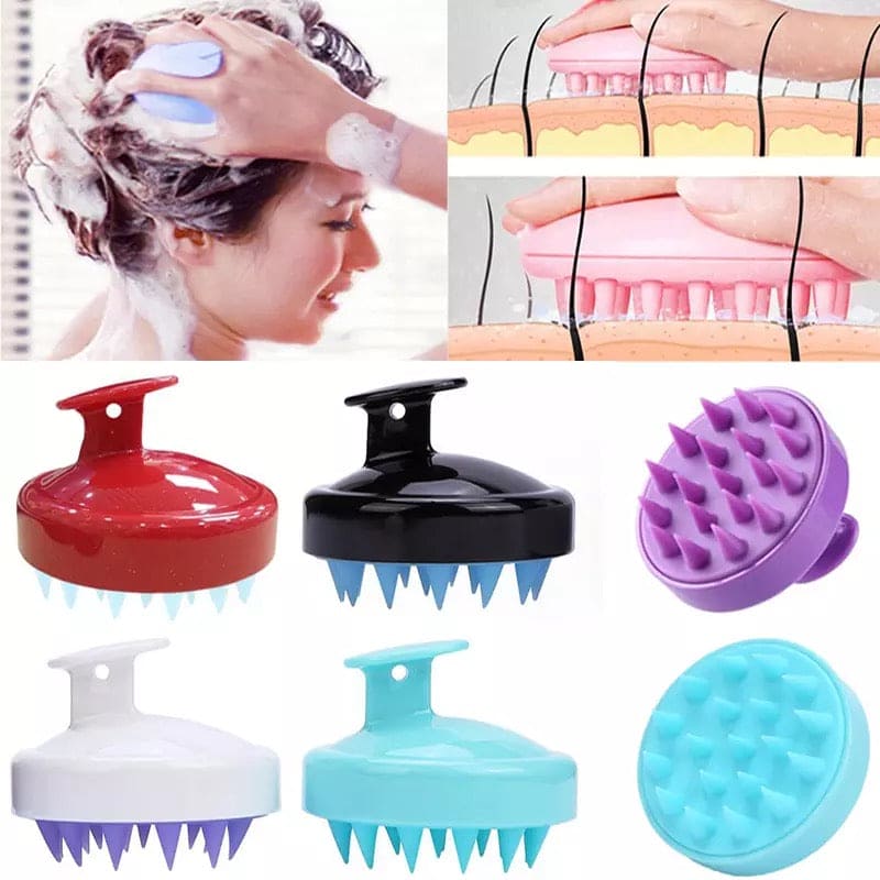 Portable Mini Silicone Scalp Massage Comb and Shampoo Brush for Hair Care