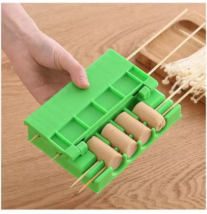 Multifunctional BBQ Stringing Machine for Quick Kebab Preparation and Outdoor Barbecue Accessories