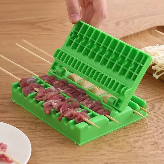 Multifunctional BBQ Stringing Machine for Quick Kebab Preparation and Outdoor Barbecue Accessories