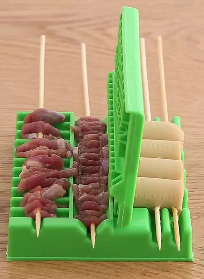 Multifunctional BBQ Stringing Machine for Quick Kebab Preparation and Outdoor Barbecue Accessories