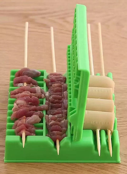 Multifunctional BBQ Stringing Machine for Quick Kebab Preparation and Outdoor Barbecue Accessories