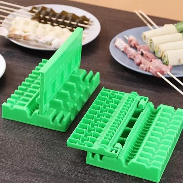 Multifunctional BBQ Stringing Machine for Quick Kebab Preparation and Outdoor Barbecue Accessories