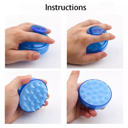 Portable Mini Silicone Scalp Massage Comb and Shampoo Brush for Hair Care