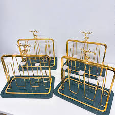 Golden Glass Stand Holder