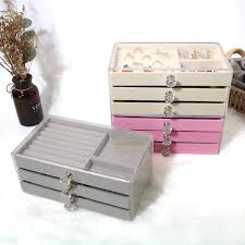 3 Draws Acrylic Jewelry Organizer