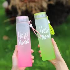 Hello Master Crystal Glass Water Bottle