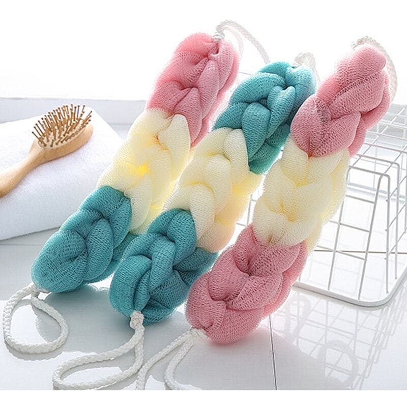 Flower Mesh Shoulder Scrubber