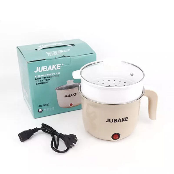 Electric Steel Hot Pot Cooker With Plastic Steamer