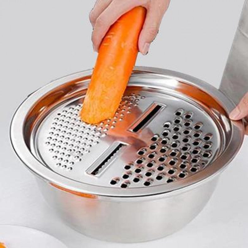 Stainless Steel 3 in 1 Grater Bowl