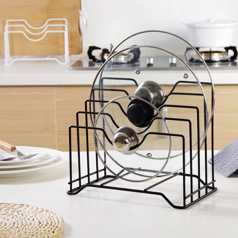 Metal Pot Lids Holder