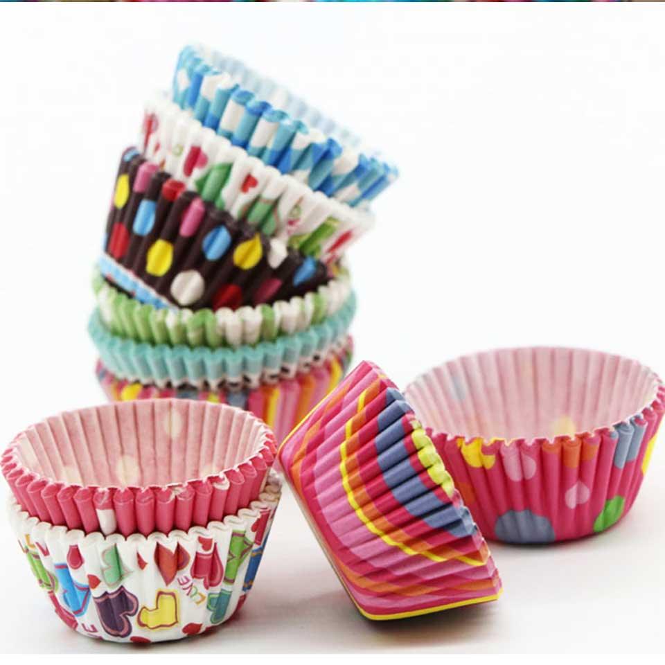 Dipsosable Cup Cake Molds 100pcs
