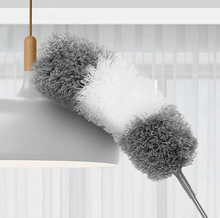 Extendable Feather Duster Brush with Extra Long Pole Bendable Head Long Handle