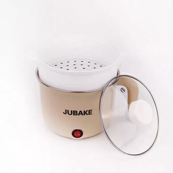 Electric Steel Hot Pot Cooker With Plastic Steamer