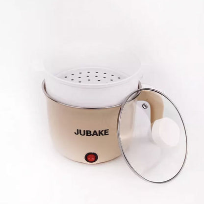 Electric Steel Hot Pot Cooker With Plastic Steamer