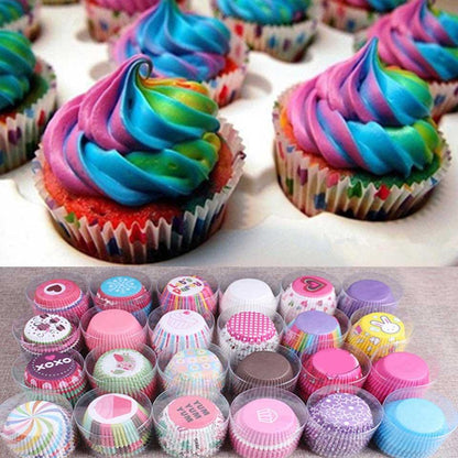 Dipsosable Cup Cake Molds 100pcs