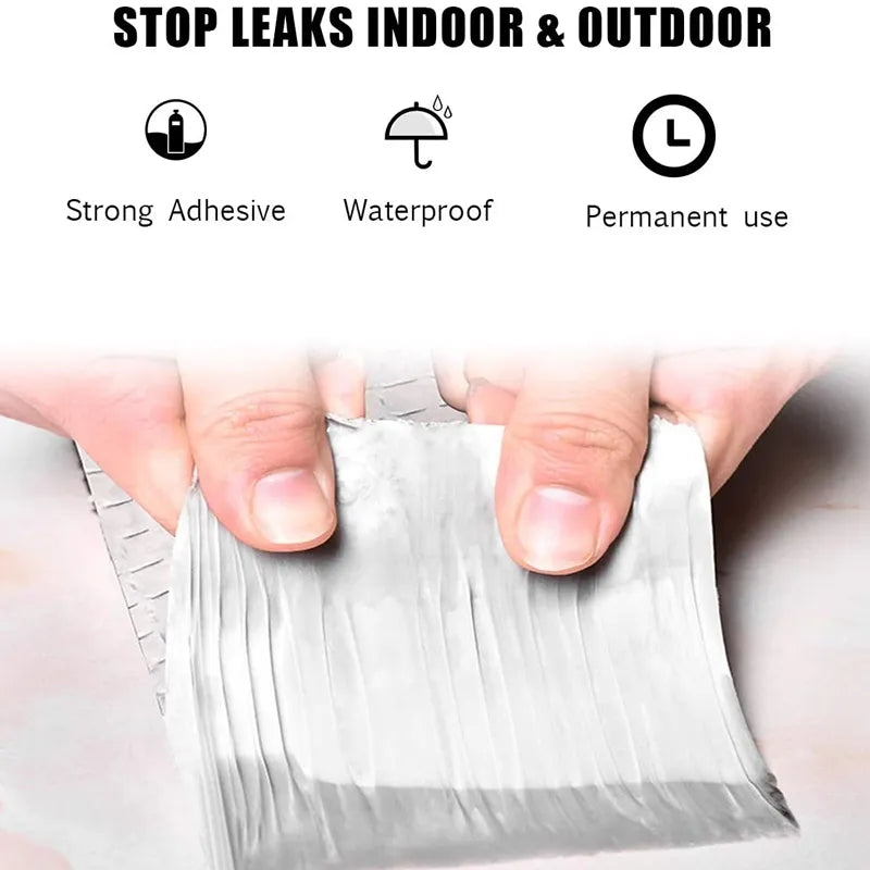 Aluminum Foil Butyl Rubber Tape, High Temperature & Waterproof Leak Proof Tape