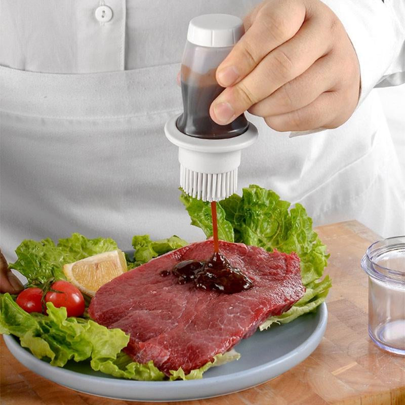 Silicon Brush Oil Bottle With Lid