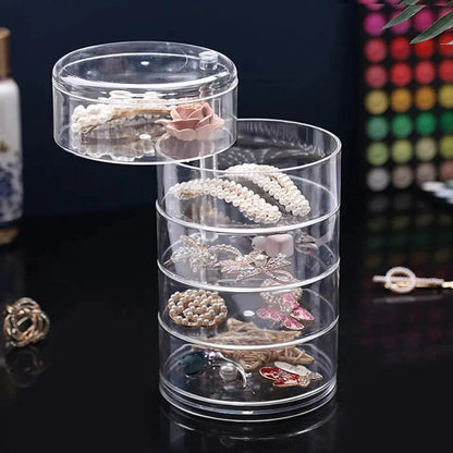 Transparent 360° Rotating Jewelry Box
