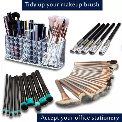 Acrylic Cut Design brush holder